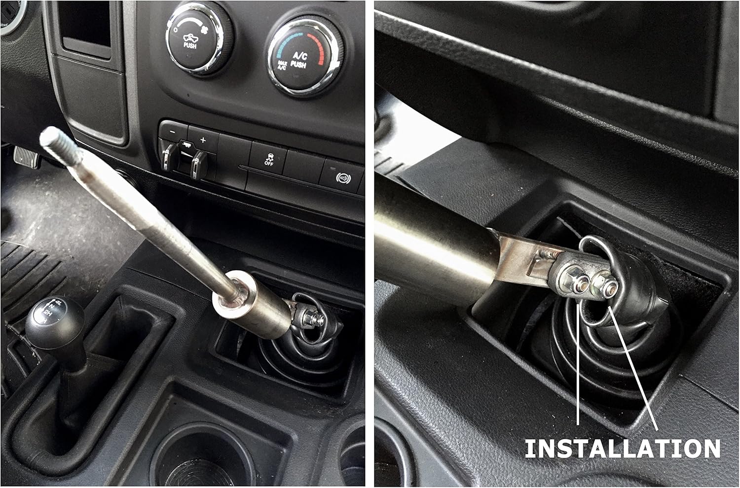 Extra Tall 18" Jock/Semi Manual Truck Standard Bent Shifter Lever for G56 Dodge Ram 2500 3500-1/2 Inch Stud (2006.5+)