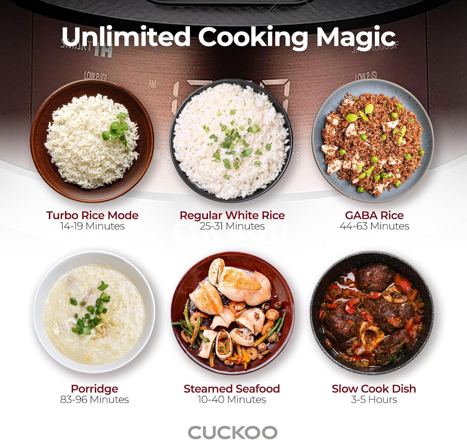 CUCKOO CRP-JHSR0609F | 6-Cup (Uncooked) Induction Heating Pressure Rice Cooker | 13 Menu Options, Auto-Clean, Voice Guide, Made in Korea | Copper