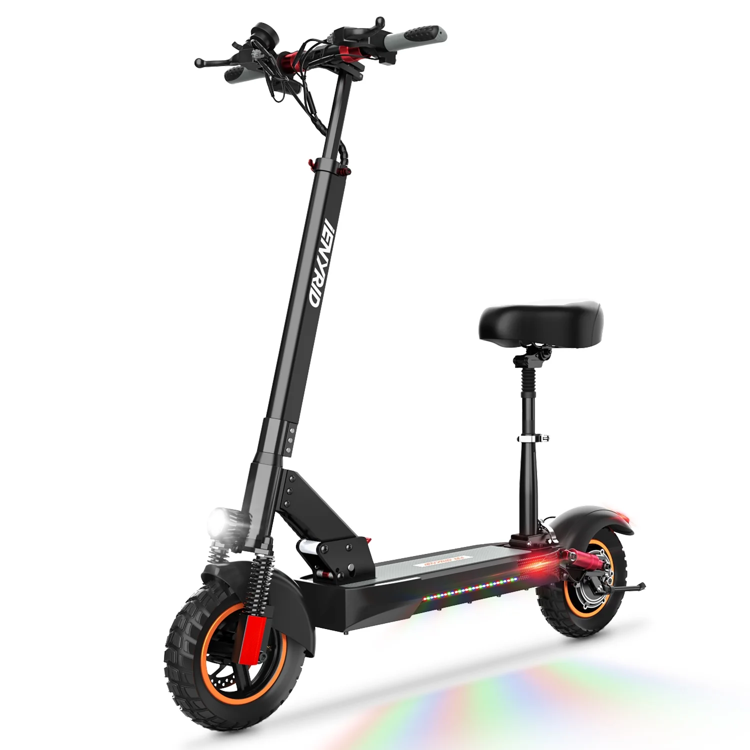 Electric Scooter for Adults, Electric Scooter with Seat, 10" Pneumatic Tires, 28 Mph Max Speed & 31 Miles Max Range - Curated Treasures Market