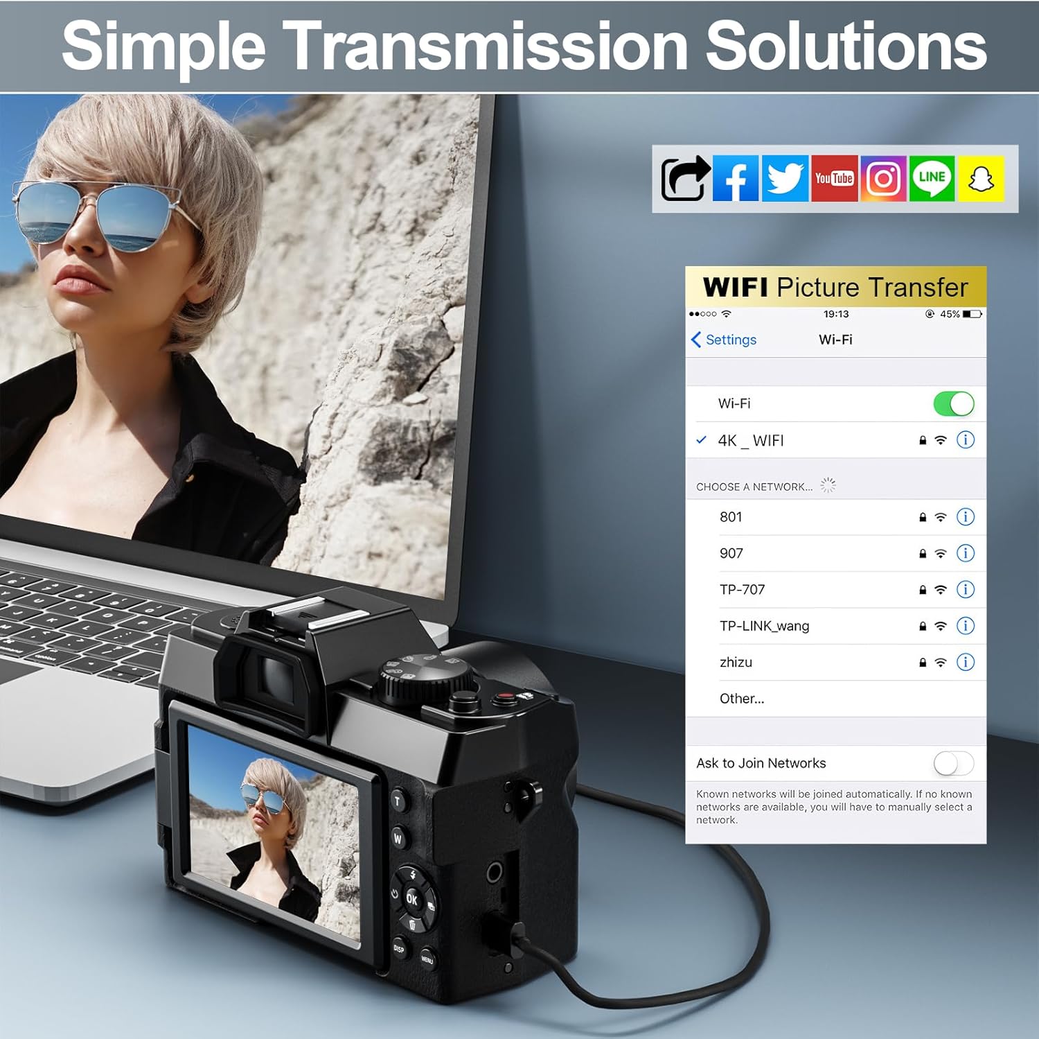 Mo 4K Digital Cameras for Photography, 48 MP Vlogging Camera for YouTube with 180° Flip Screen,16X Digital Zoom,Flash & Autofocus,52mm Wide Angle & Macro Lens,2 Batteries,32GB SD Card(S100 Black)