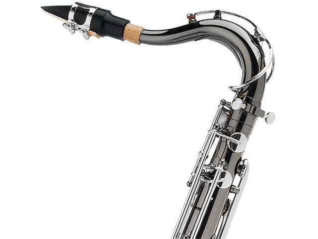 Mendini by Cecilio MTS-BNN+92D Black Nickel Plated and Nickel Plated Keys B Flat Tenor Saxophone with Tuner, Case, Mouthpiece, 1