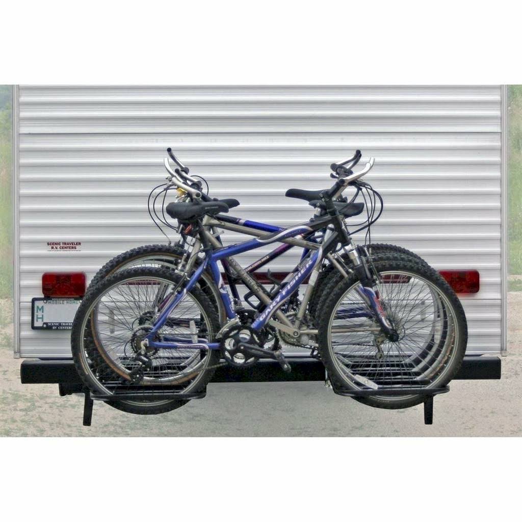 RV or Camper Trailer Bumper Bike Rack for 1-4 Bicycles