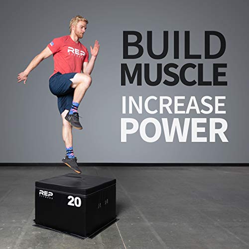 REP FITNESS Foam Soft Plyo Box for Plyometric Exercises and Conditioning - 24/20/12/6/4 Sizes – Safer Design