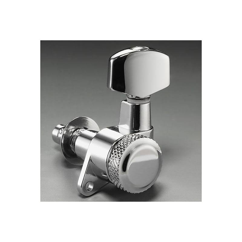 Schaller Left Handed 6-In-Line Chrome Locking Tuners