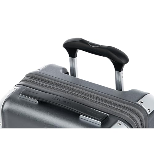 Travelpro Platinum Elite Hardside Expandable Carry on Luggage, 8 Wheel Spinner, TSA Lock, Hard Shell Polycarbonate Suitcase, Metallic Sand, Compact Carry on 20-Inch