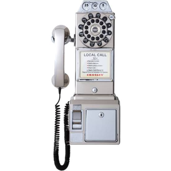 Crosley CR56-RE 1950&s Style Payhphone, Red