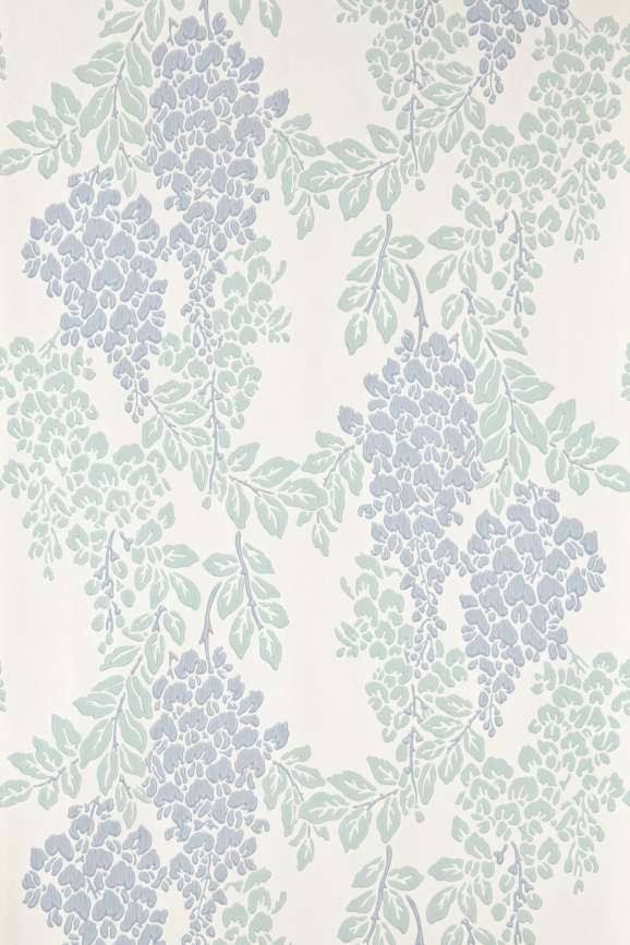 Farrow u0026 Ball - BP2217 - Wisteria Wallpaper - Blue