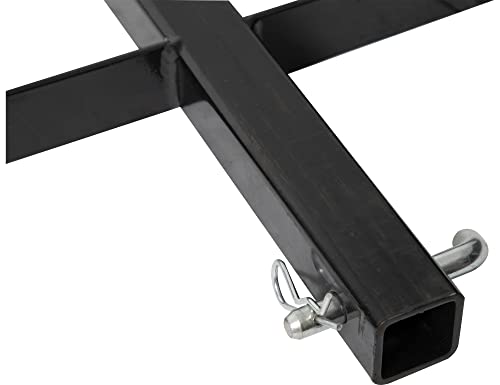 Buyers Products 1707020 Large Poly Hitch Mounted Cargo Carrier Multi-Purpose Utility Storage Bin Box, 23x51x26 Inches, Job Site Box, Camping, Storage and Organizer, Black