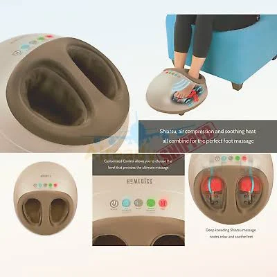 Homedics Shiatsu Air Pro Foot Massager With Heat Tan