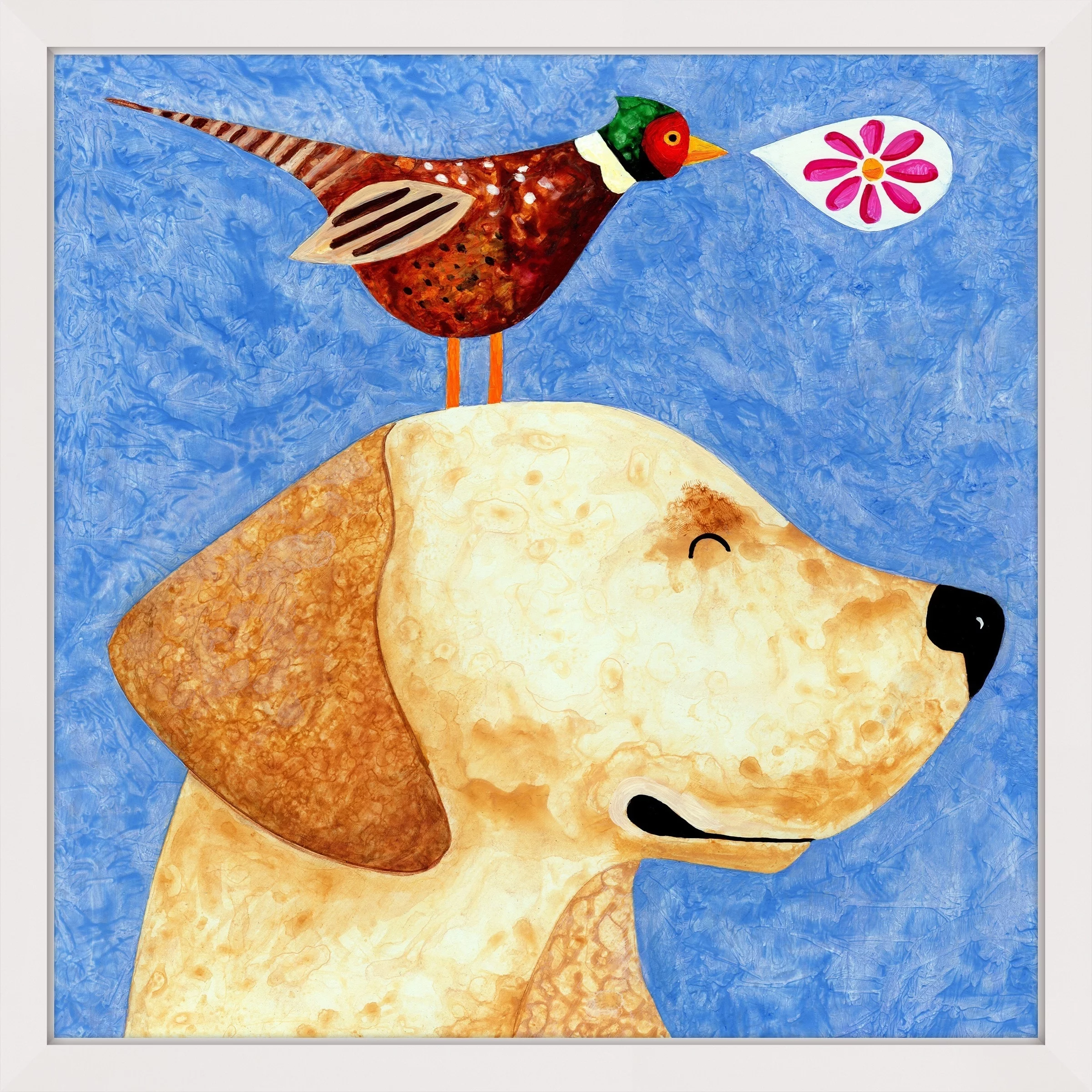 Marmont Hill - "Pheasant Meeting You" by Janet Nelson Framed Painting Print