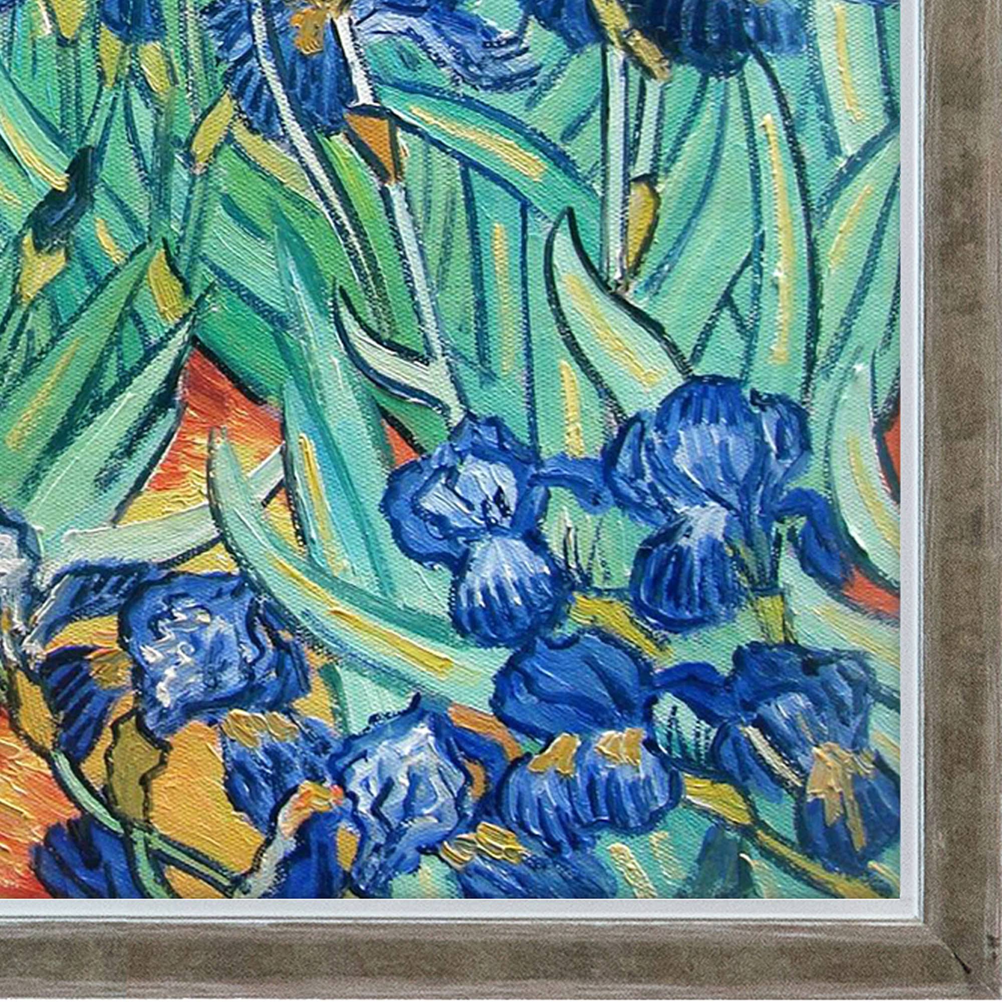 Irises by Vincent Van Gogh Framed Hand Painted Oil on Canvas