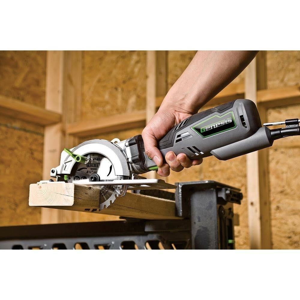 Genesis GCS545C Compact Circular Saw, 5.8 Amp, 4-1/2x22