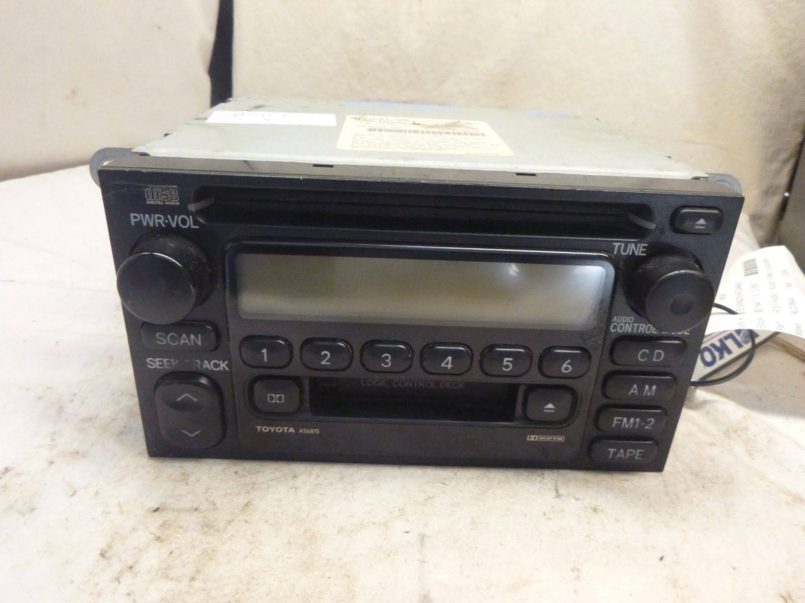 Toyota Factory Radio Single Disc CD Cassette Player 86120-AD040 A56815 Cs117