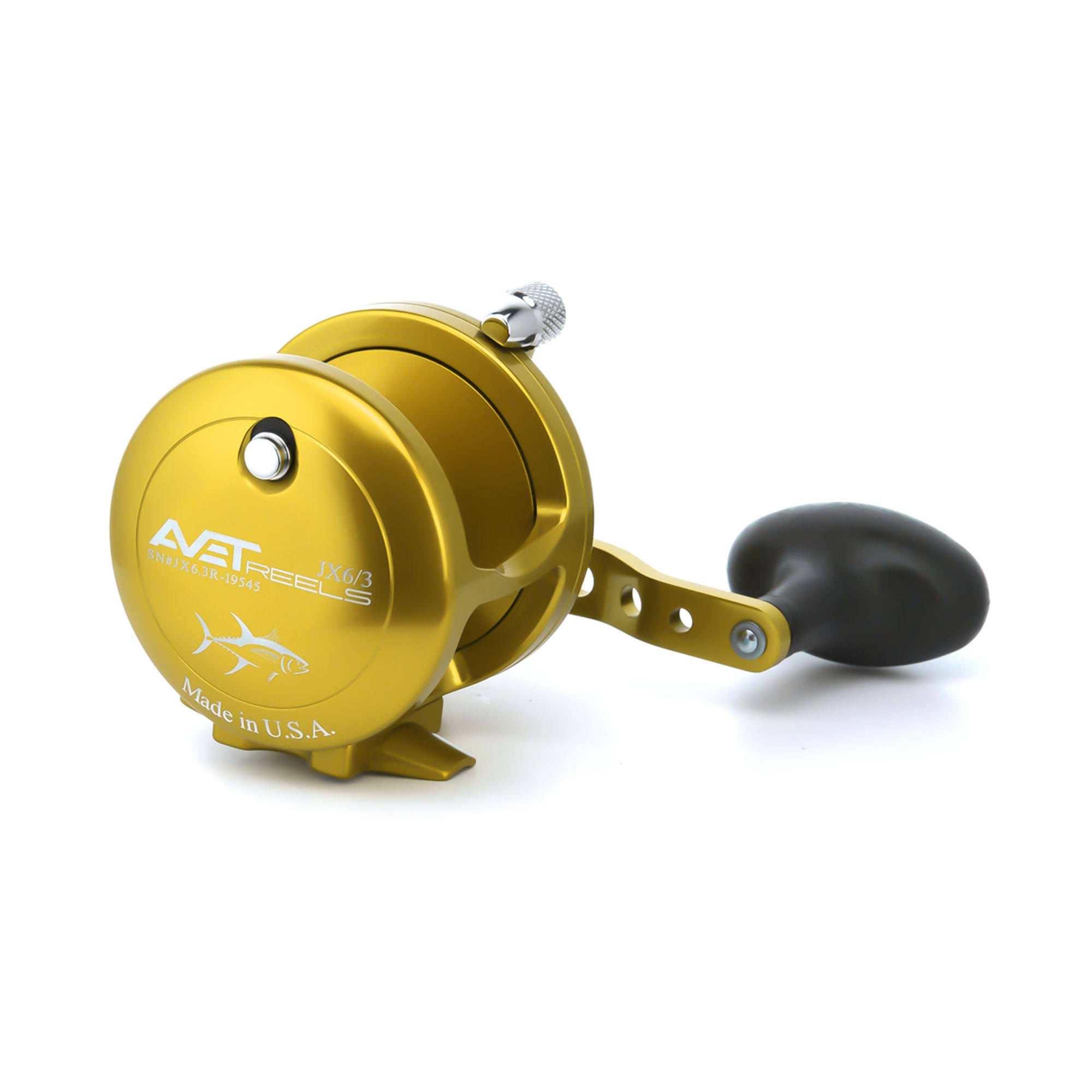 Avet JX 6/3 2-Speed Lever Drag Casting Reels Gold