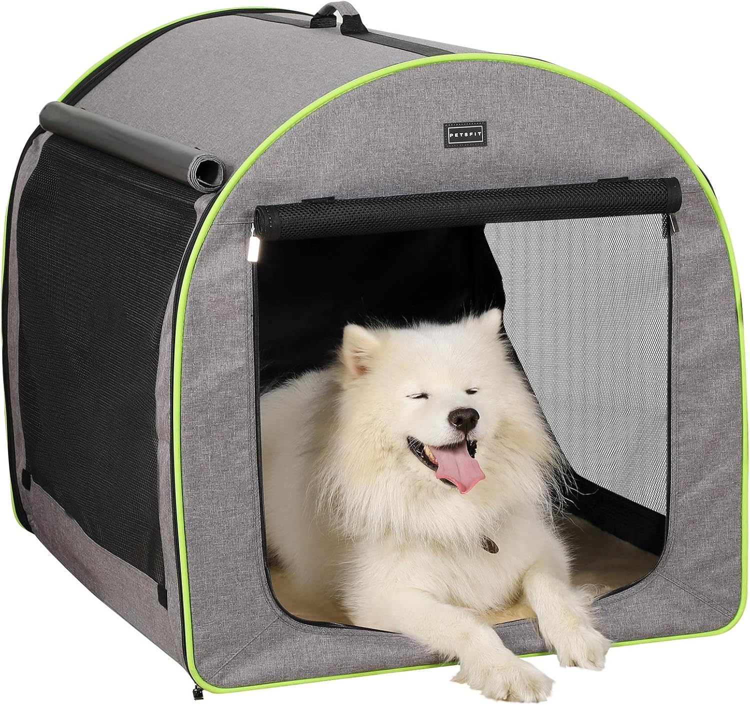 Petsfit Large Soft Portable Dog Crate/Cat Crate/Foldable Pet Kennel/Indoor Outdoor for Large Dogs