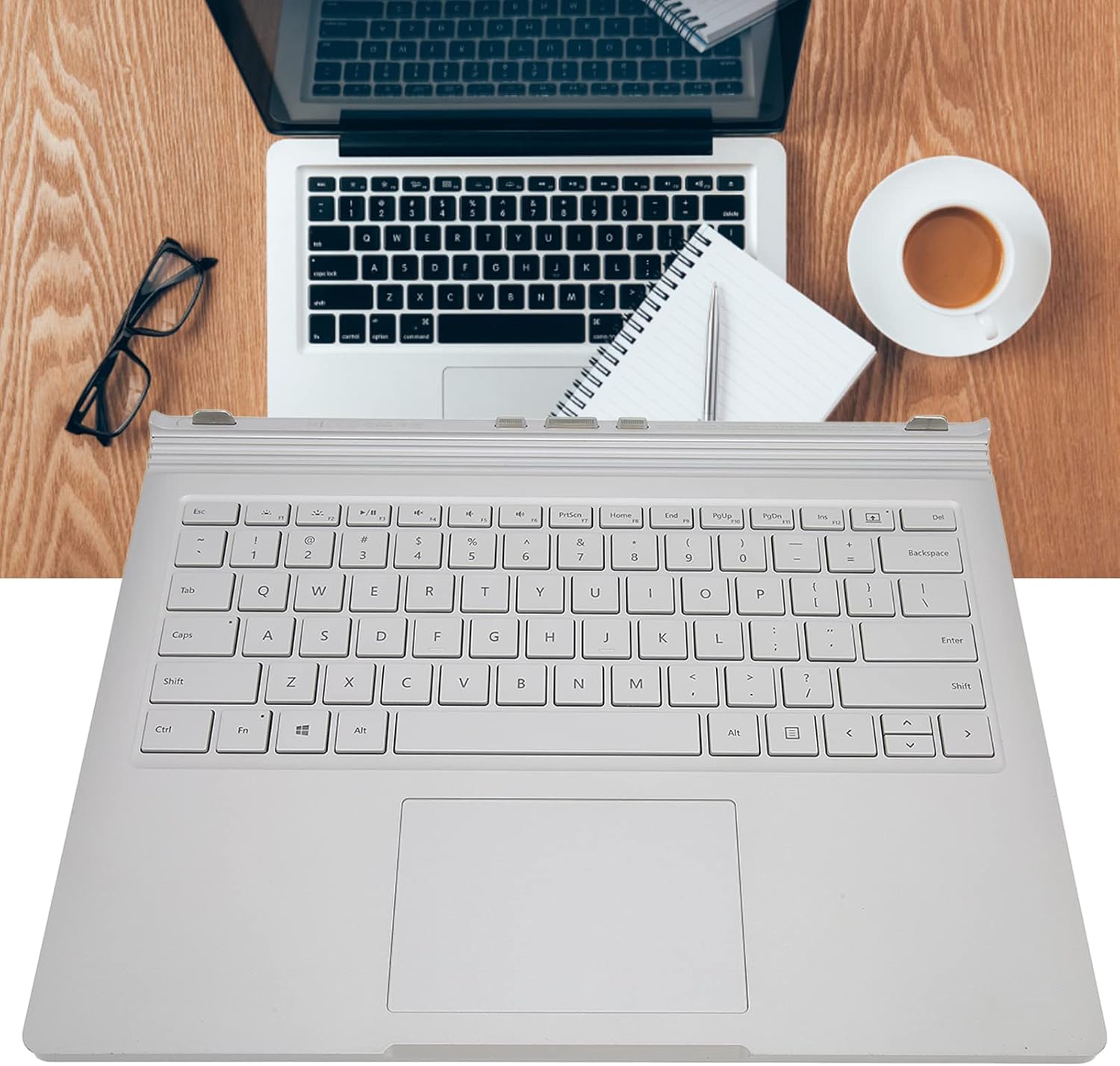 Keyboard for Microsoft for Surface Book 1 1785, 13inch Full Key Keyboard Replacement for Home Office, Stylish Ultra Slim Multifunctional Keyboard