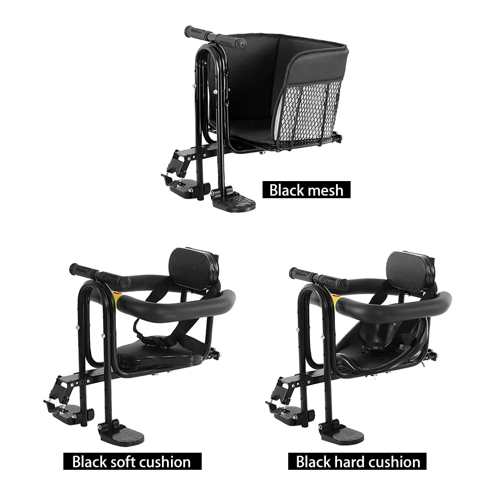 Lixada Front Seat Child Safety Child Saddle with Pedals and Support for MTB Road Bike