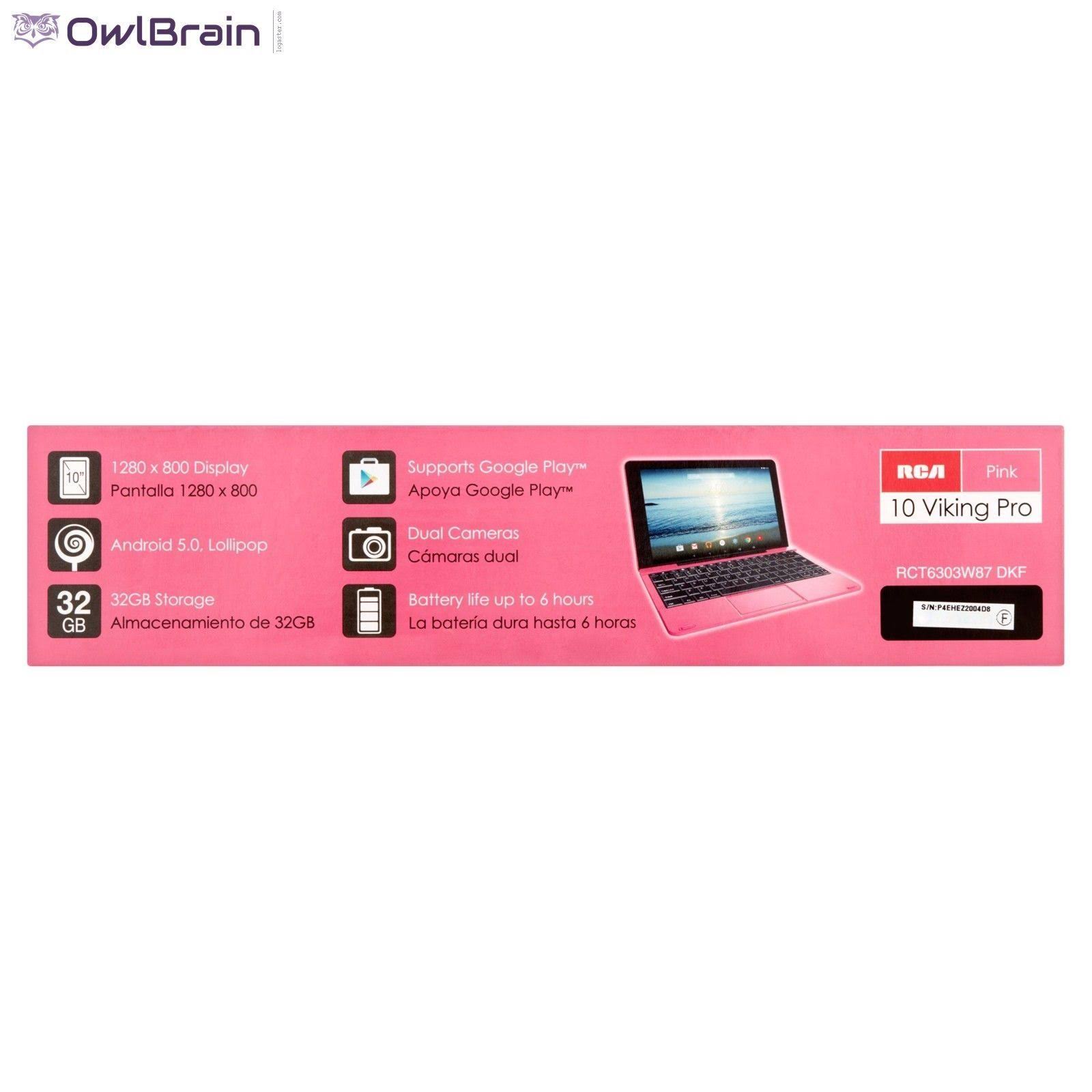RCA 10 Viking Pro - Wi-Fi - 32 GB - Pink - with Detachable Keyboard - 10.1x22