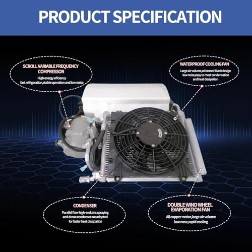 12V/24V Heat&Cool Roof Air Conditioner Electric Cool RV Rooftop Parking Ac Unit For Truck Camper Van Caravans