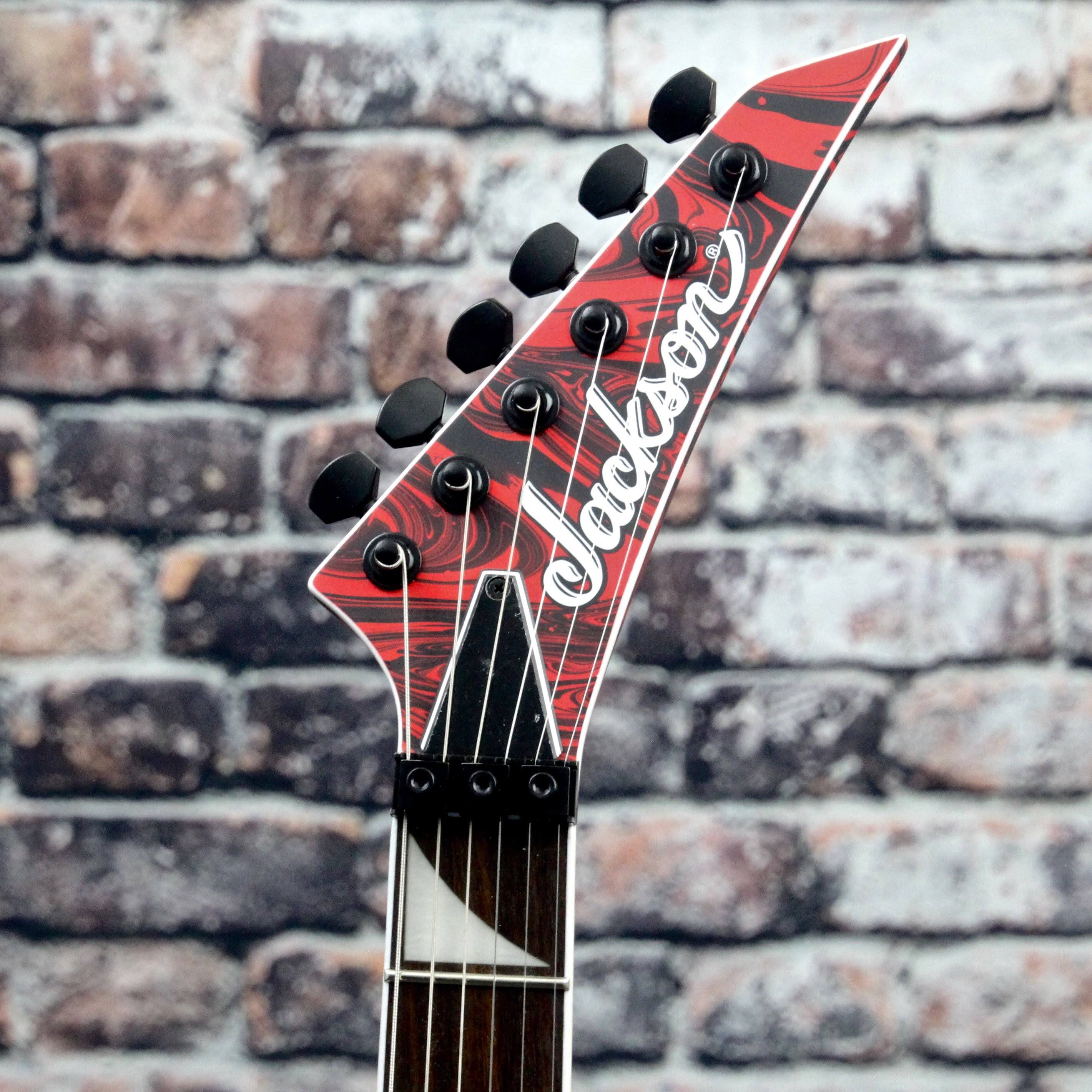 Jackson SLX DX x Series Soloist Swirl Electric Guitar, Satin Red Swirl