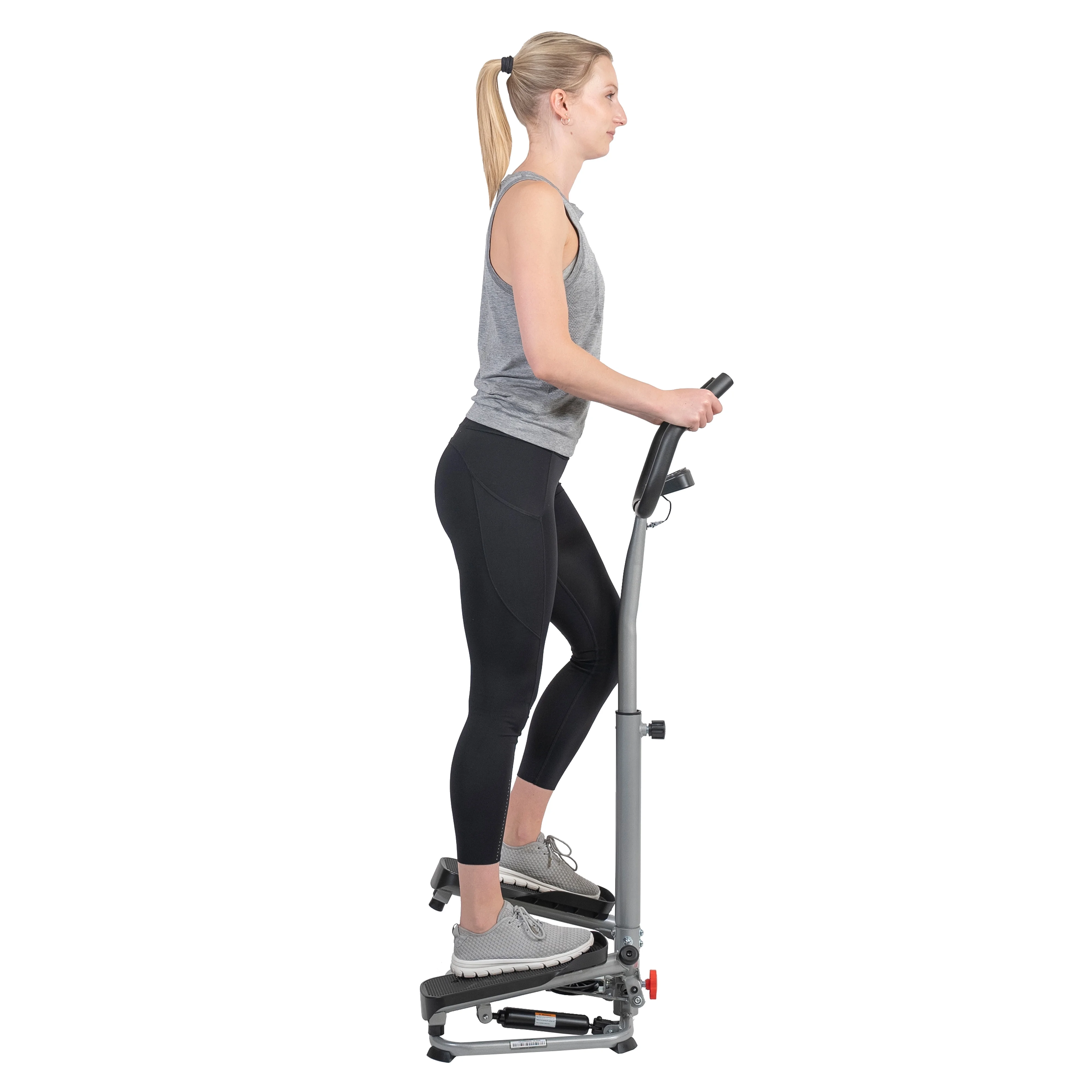 Sunny Health & Fitness Mini Twister, Stair Stepper, Climber Machine with Handlebar for Total Body Toning, SF-S020027