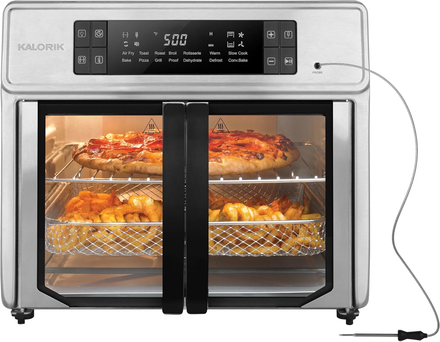 Kalorik MAXX Advance 26 Quart Digital Air Fryer Oven with 9 Accessories, Stainless Steel (AFO 52425 OW)