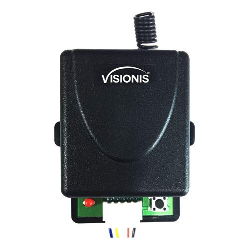 Visionis FPC-5355 One Door Access Control Outswinging Door 600lbs Electromagnetic Lock kit with Wireless Receiver Remote and PIR Kit