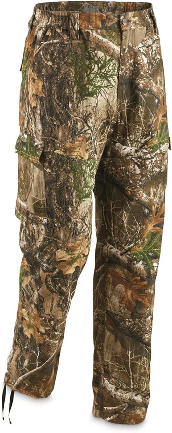 Guide Gear 6 Pocket Camo Pants for Men for Hunting in Mossy Oak with Cargo Pockets