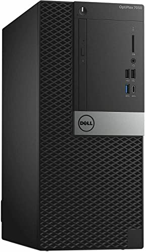Dell 7050 Mini Tower Desktop Intel i7-7700 UP to 4.20GHz 32GB DDR4 New 1TB NVMe SSD + 2TB HDD USB Wi-Fi BT Dual Monitor Support Wireless Keyboard and Mouse Win10 Pro (Renewed)