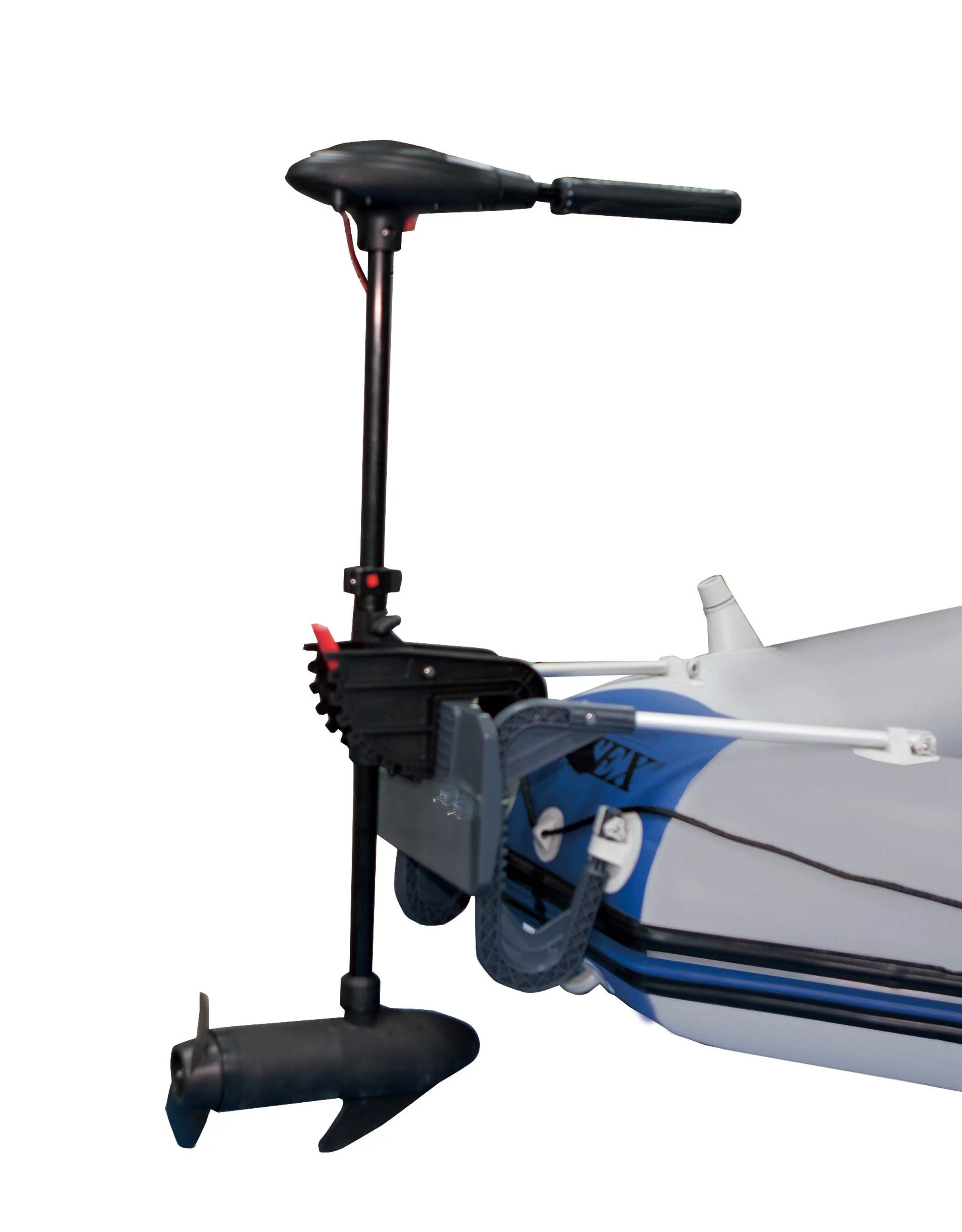 Intex Excursion 5 Inflatable Boat Set & 2 Transom Mount 8 Speed Trolling Motors