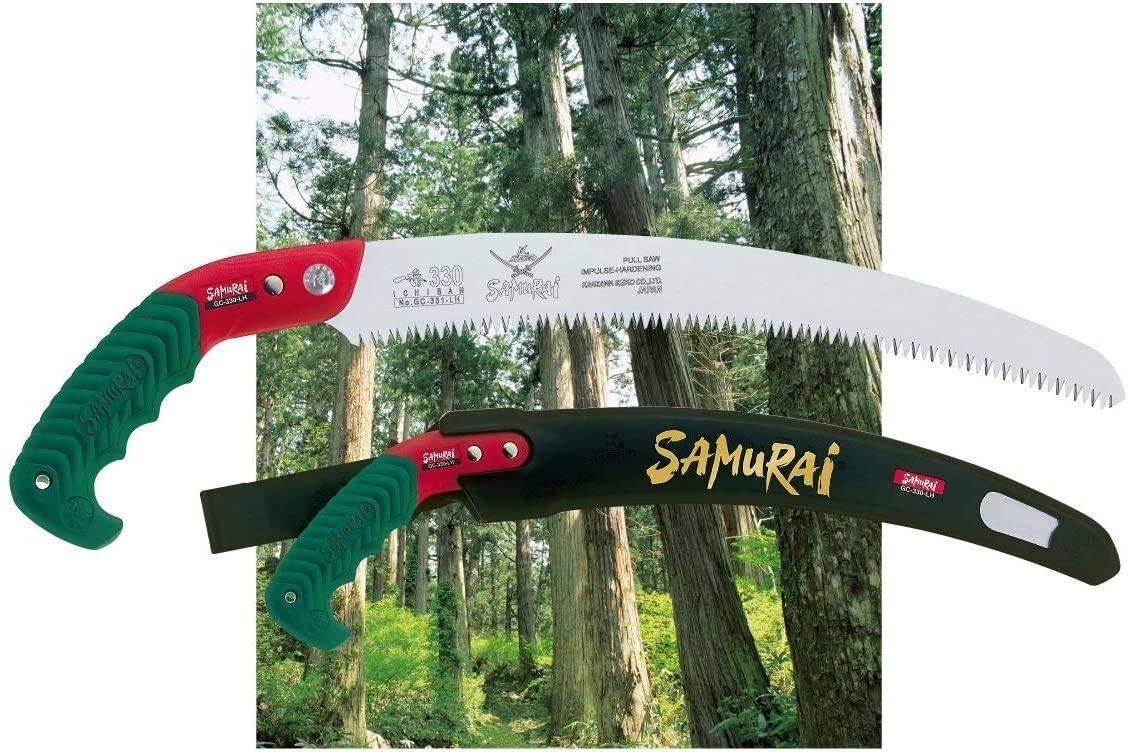 Samurai Ichiban 13x22 Curved Pruning Saw with Scabbard (GC-330-LH)