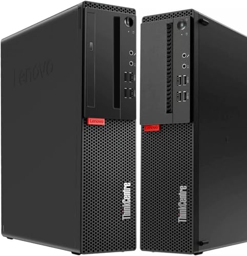 Lenovo ThinkCentre M710S SFF Desktop Computer, New 24" FHD Monitor Bundle, RGB Speakers, PC Set, Intel Core 6th 3.7GHz, 16GB RAM, 256GB SSD, 500GB HDD, DP Cable, Keyboard&Mouse, Win10 Pro (Renewed)