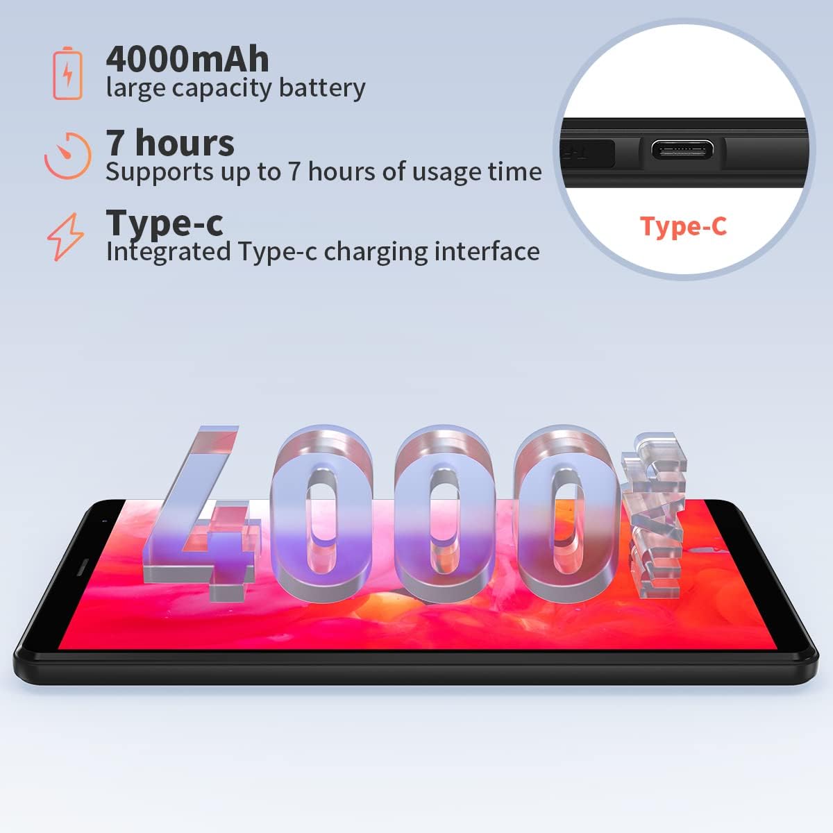 Headwolf Fpad1 Tablet, 8 inch Android 11 Tablets,Quad-Core Processor,3GB RAM 64GB ROM,512GB Expand,800 * 1280 HD Display, Long Battery Life, Dual Camera, 2.4G+5G WiFi, BT 5.0
