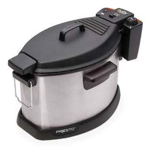 Presto Pro Fry Electric Rotisserie Turkey Fryer Stainless Home Kitchen Cooking 05487