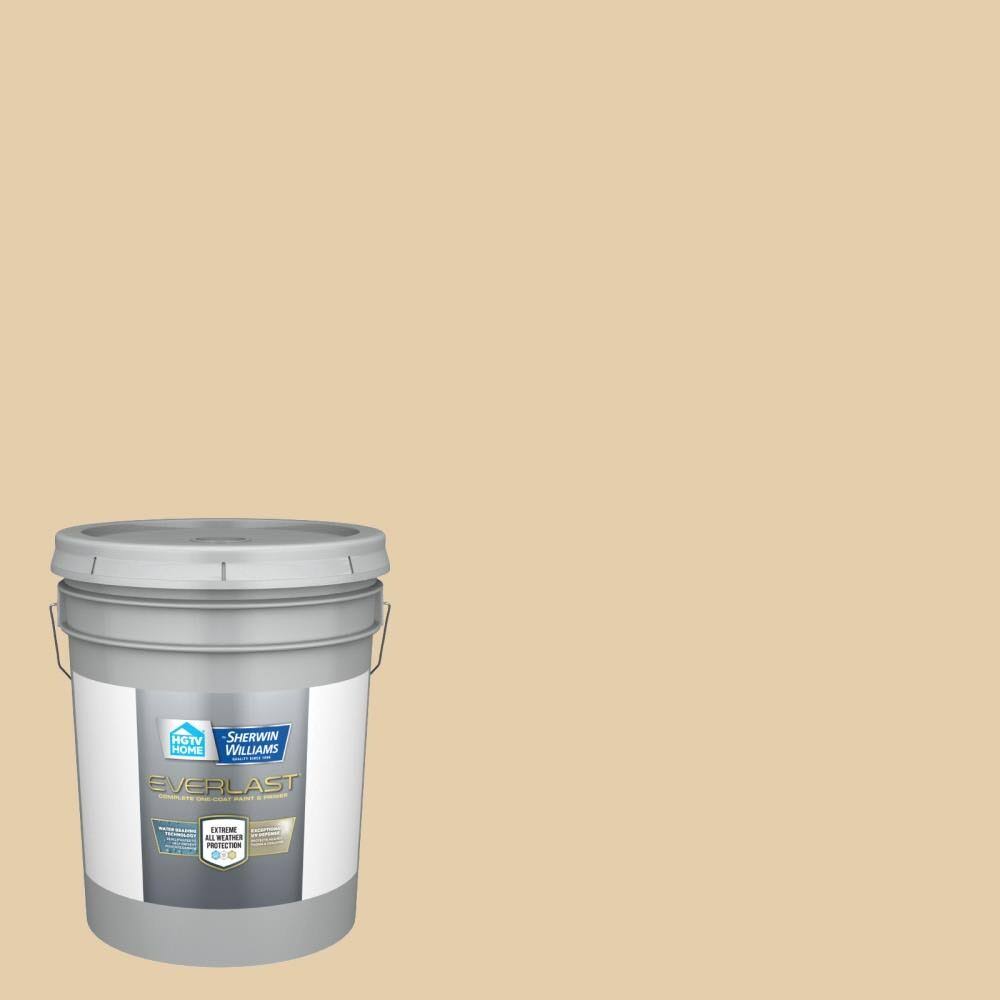HGTV Home by Sherwin-Williams Everlast Semi-Gloss Ivoire Exterior Paint (5-Gallon) | HGSW2177-833041