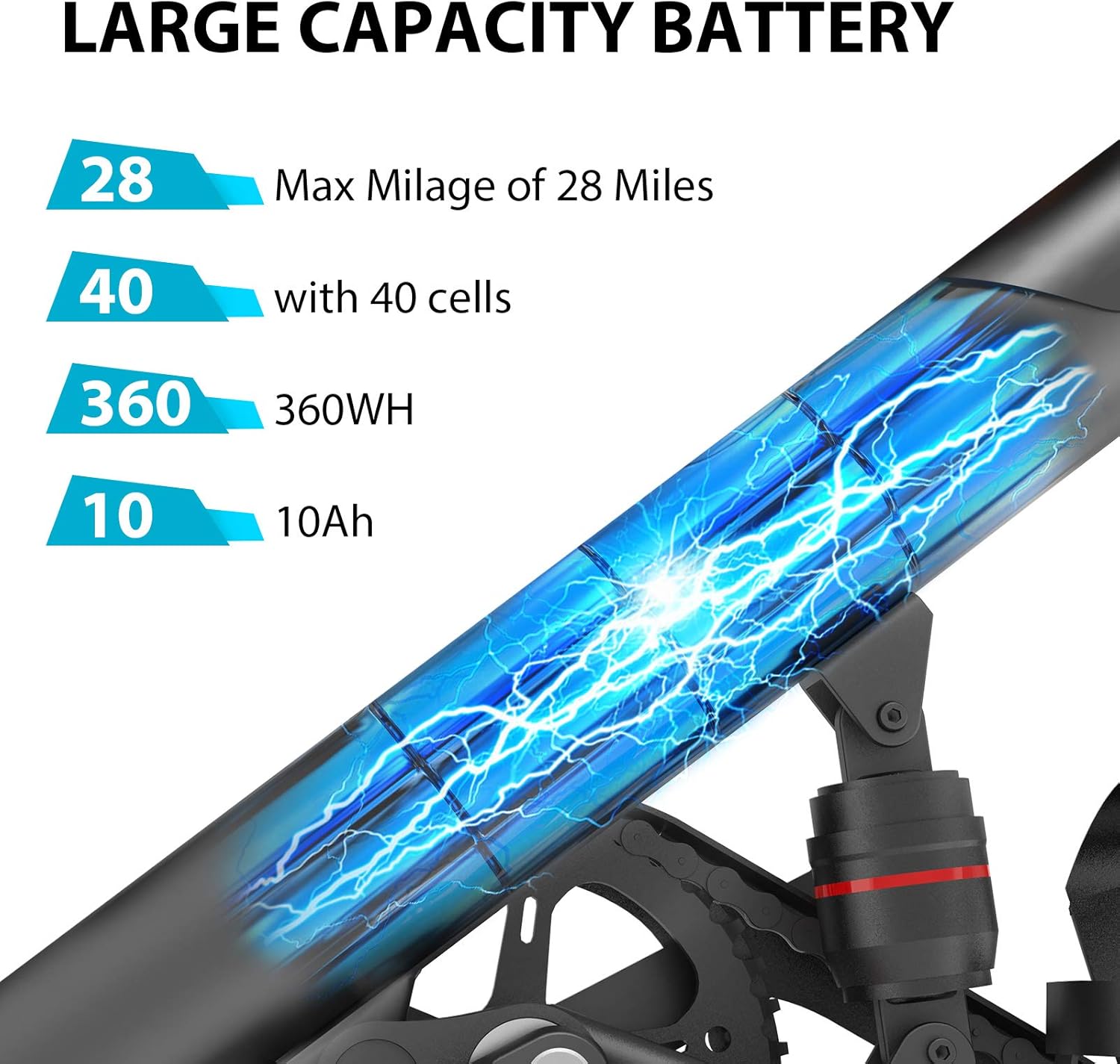 Gyroor C3 Electric Bike for Adults, 450W eBike with 18.6MPH up to 28 Mileage, 14in Air-Filled Tires, Dual Disc Braking, 3 Riding Modes