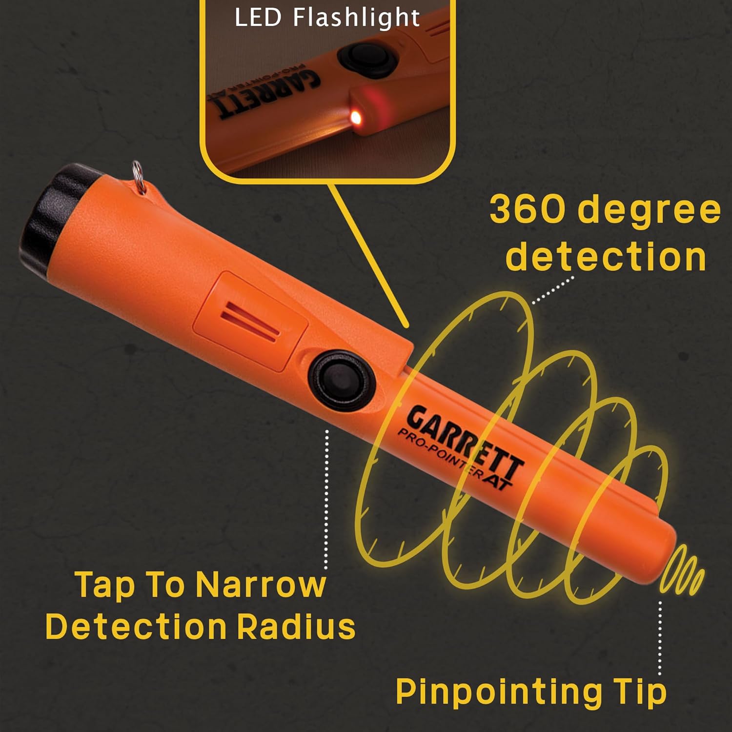 Garrett Pro Pointer AT Metal Detector Waterproof ProPointer with Garrett Camo Pouch