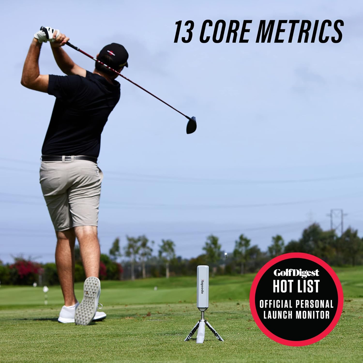 Rapsodo MLM2PRO Mobile Launch Monitor + Golf Simulator,Grey