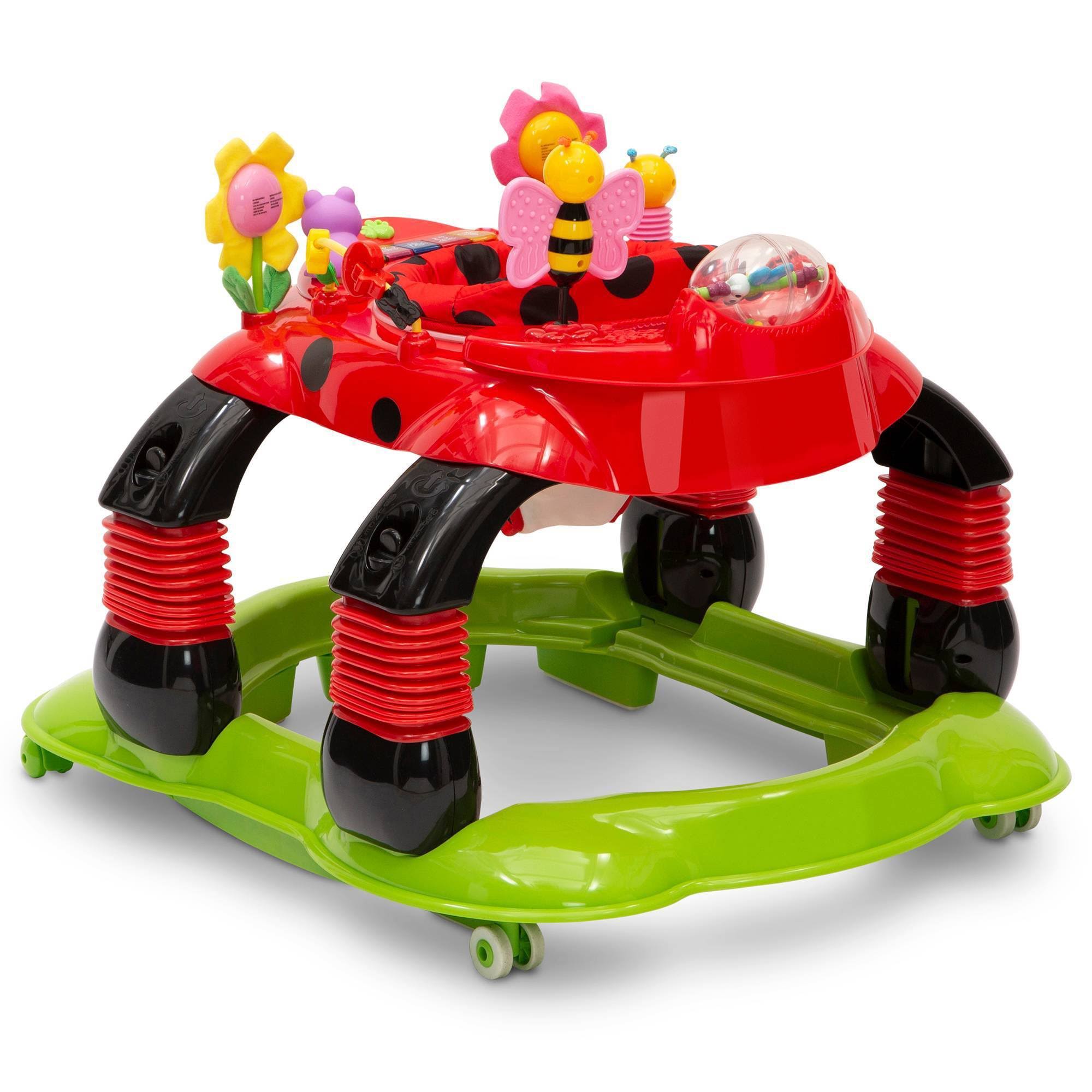 Delta Children Lil Play Station 4-in-1 Activity Walker - Sadie The Ladybug