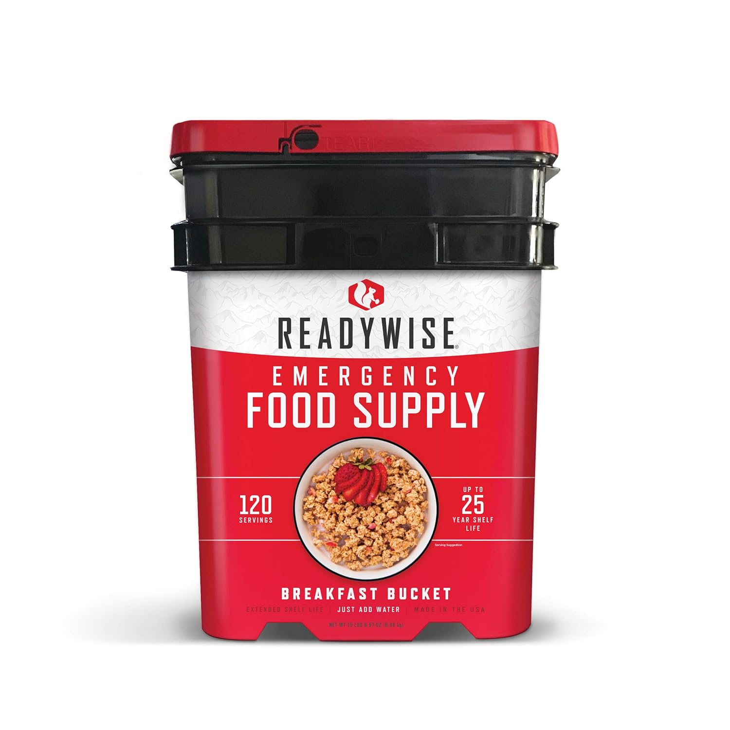 ReadyWise Emergency Food Supply, Freeze-Dried Survival-Food Disaster Kit for Hurricane Preparedness, Camping Food, Prepper Supplies, Emergency Supplies Variety Pack, 25-Year Shelf Life, Breakfast, Lunch, Dinner, Drinks and Snacks, 104 Servings