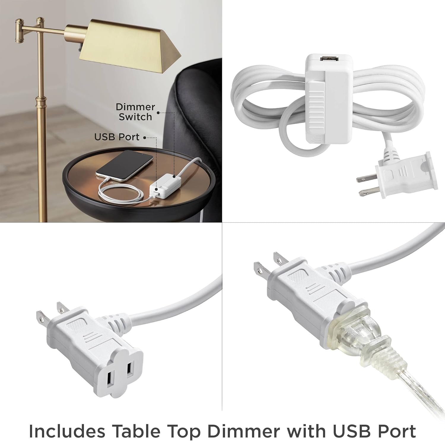 Regency Hill Jenson Industrial Adjustable Swing Arm Pharmacy Lamps Floor Standing with USB Charging Port 54" Tall Aged Brass Metal Decor for Living Room Reading House Bedroom Home Office