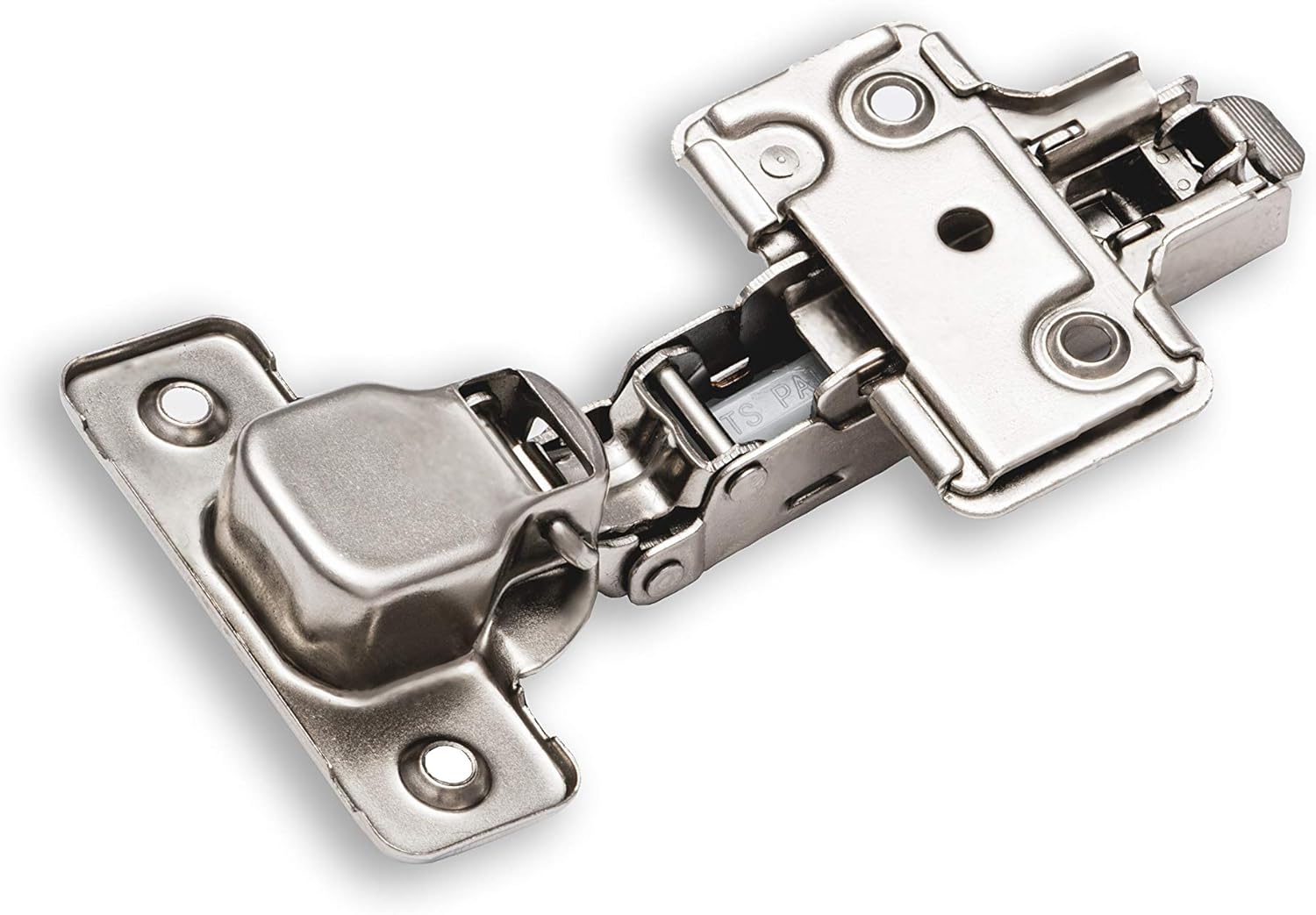 Berta (25 Pieces) Full Overlay Frameless Soft Closing European Hinges, 110 Degree 3D Adjustable Clip On Concealed Kitchen Cabinet Door Hinges with Screws