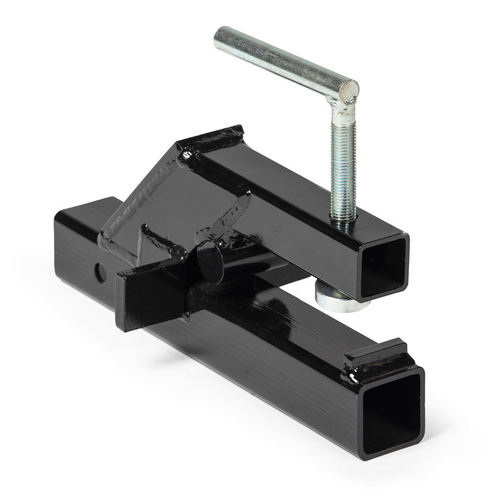 Titan Attachments Clamp-On Tractor Bucket Hitch Receiver Adapter, 2" Receiver Fit, 1,100 LB Towing Capacity, Compatible with 2" Front Bucket Lips, Move Boat, RV, Trailer, Camping Accessories