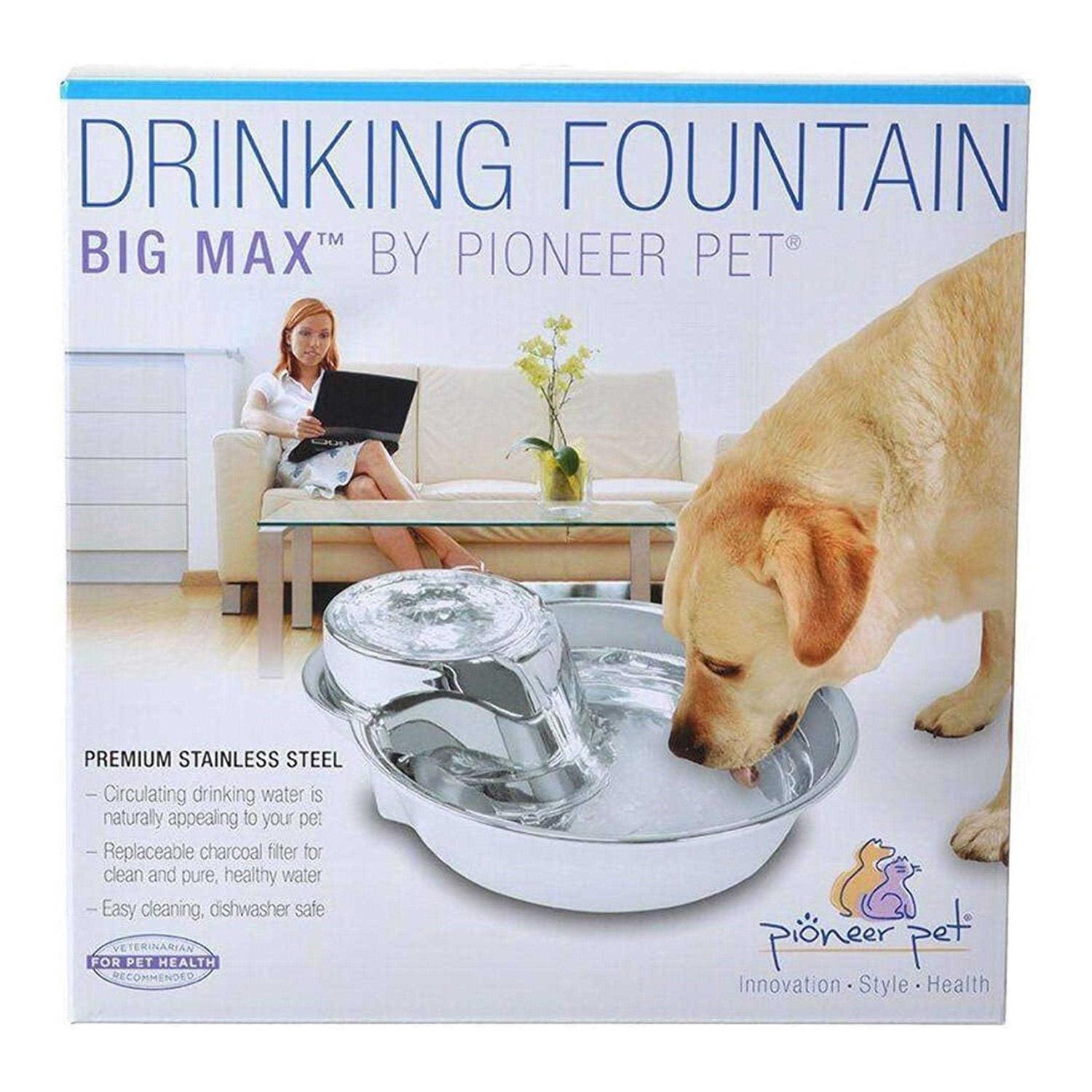 Pioneer Pet Big Max Stainless Steel Fountain - Pet Supplies online store