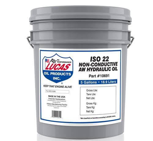 Lucas Oil 10691: Lucas ISO 22 Non-Conductive Anti-Wear Hydraulic Oil
