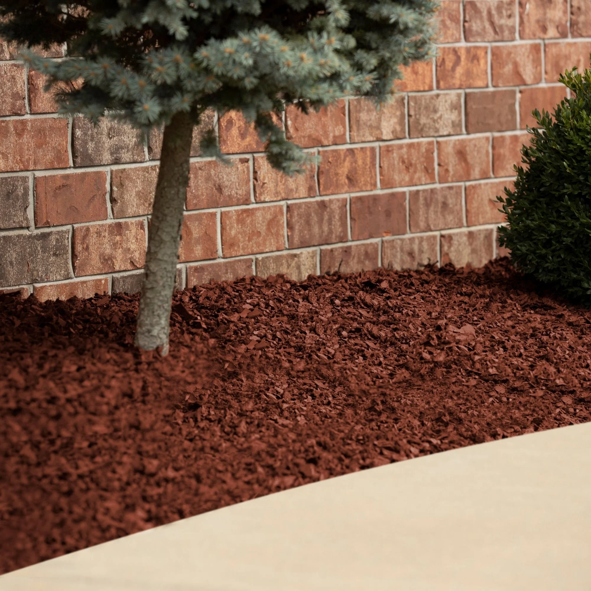 GroundSmart Red Rubber Mulch, 75 cu ft Super Sack