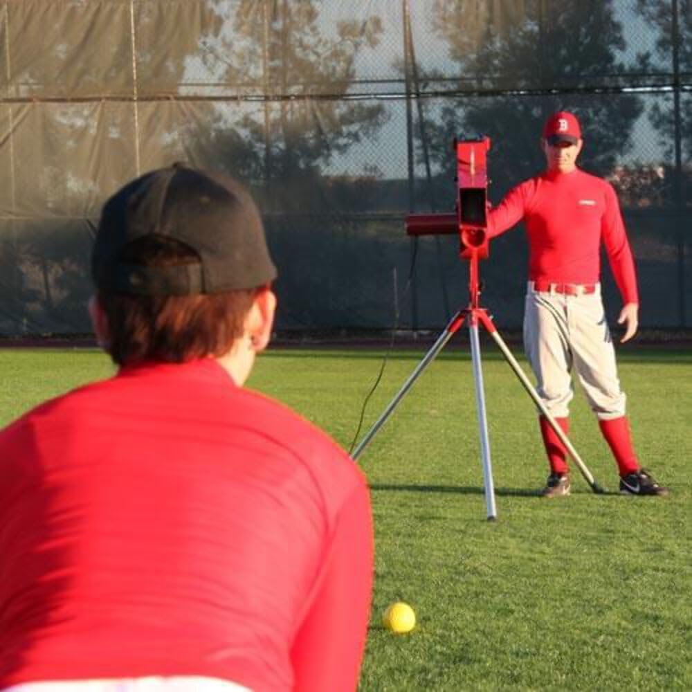 Heater Sports Softball Pitching Machine with 9 Ball Automatic Feeder
