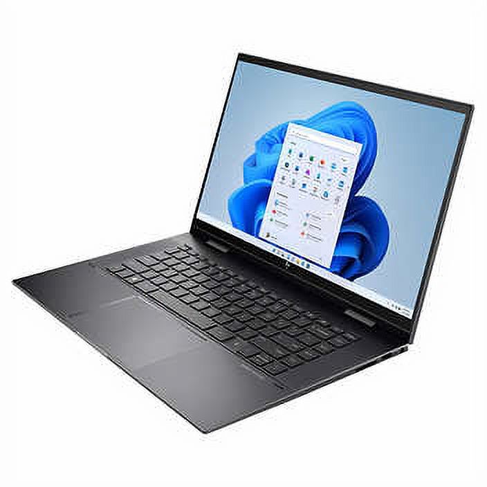 New HP Envy x360 2-in-1 Flip Laptop, 15.6" Full HD Touchscreen, AMD Ryzen 7 5700U Processor, 32GB RAM, 1TB SSD, FP Reader, Backlit Keyboard, Webcam, Wi-Fi, Bluetooth, Windows 11 Pro, Black