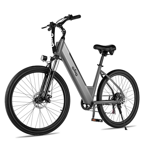 Cityone Electric Bike for Adults 26" Step-Through 22MPH Ebike with 2.1" Tire,UL2849 Certified Built-in Removable Battery,Peak 750W Motor Ebikes with 7 Speed, Commuter E Bicycle