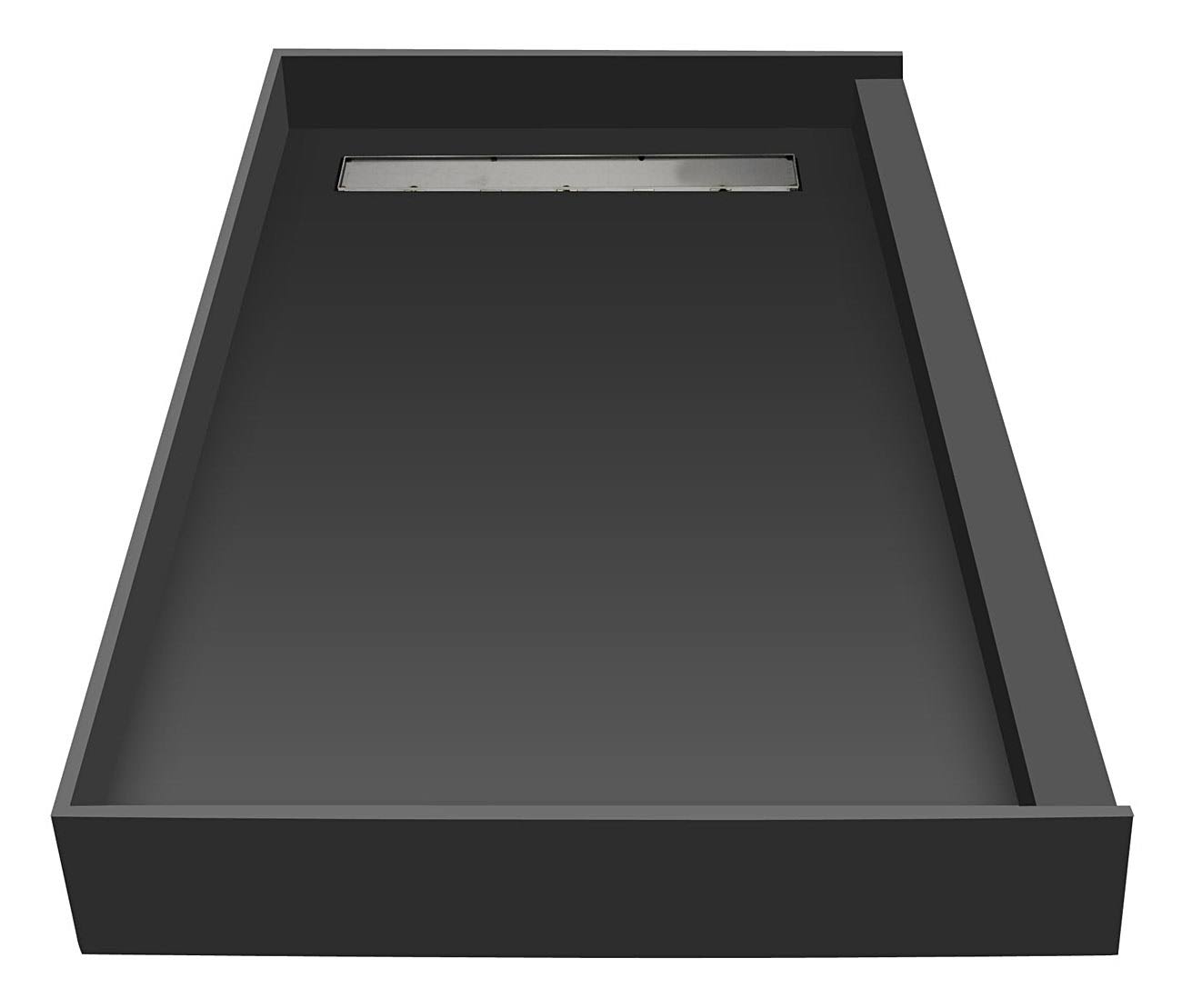 Tile Redi RT3360R-PVC-TBN 60x22 x 33x22 Single Threshold Shower Base with Drain Top